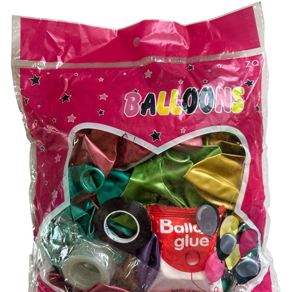 Colorful Balloon Set with Glue